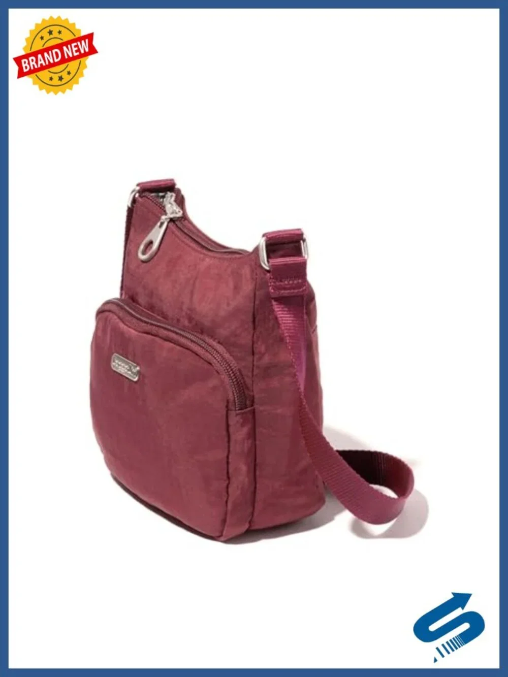 Lightweight Nylon Crossbody Travel Handbag with Adjustable Strap